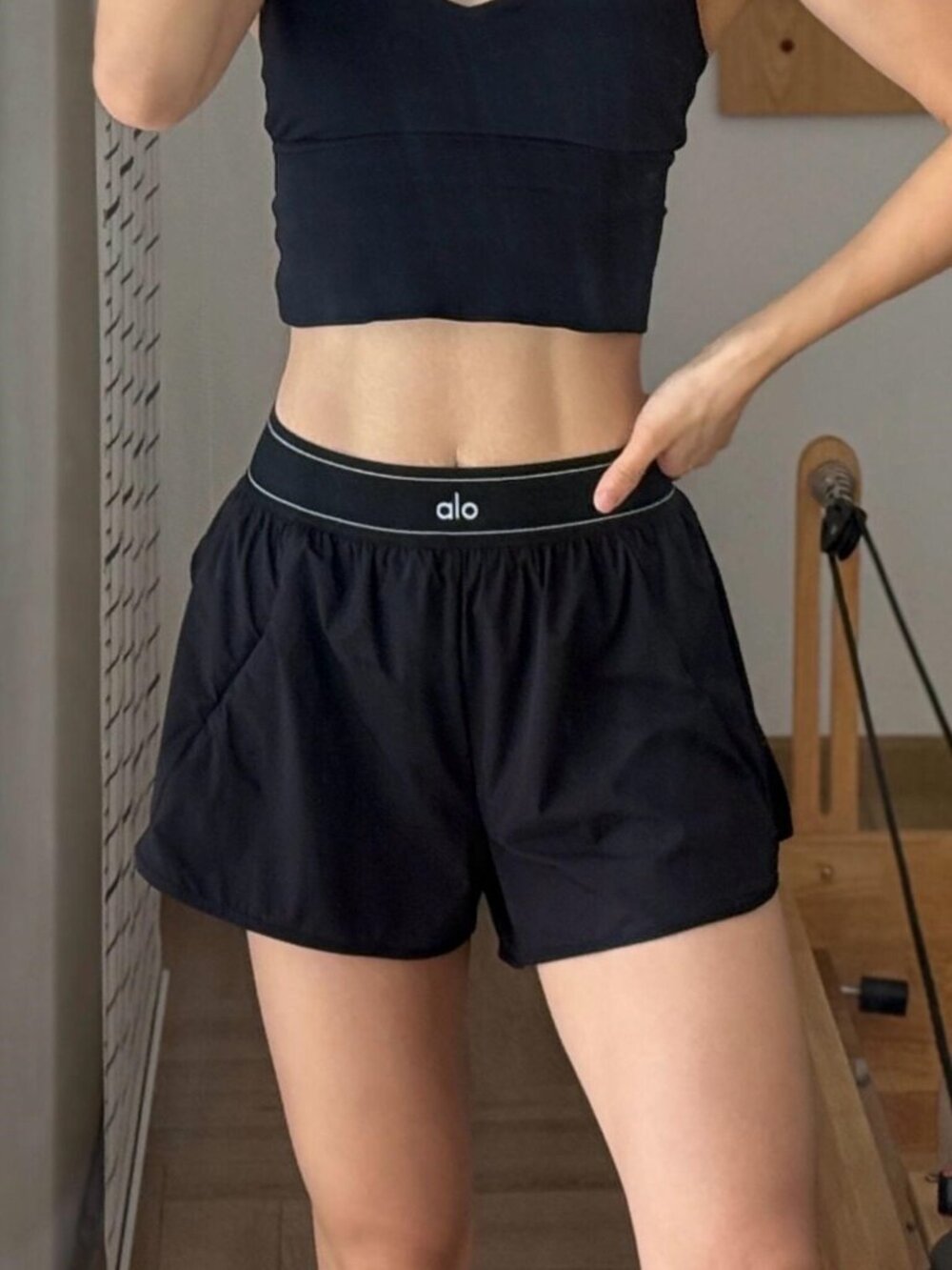 Brand New🖤ALO Yoga Match Point Short Black Athletic Shorts